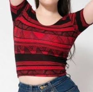 American Apparel tribal crop top